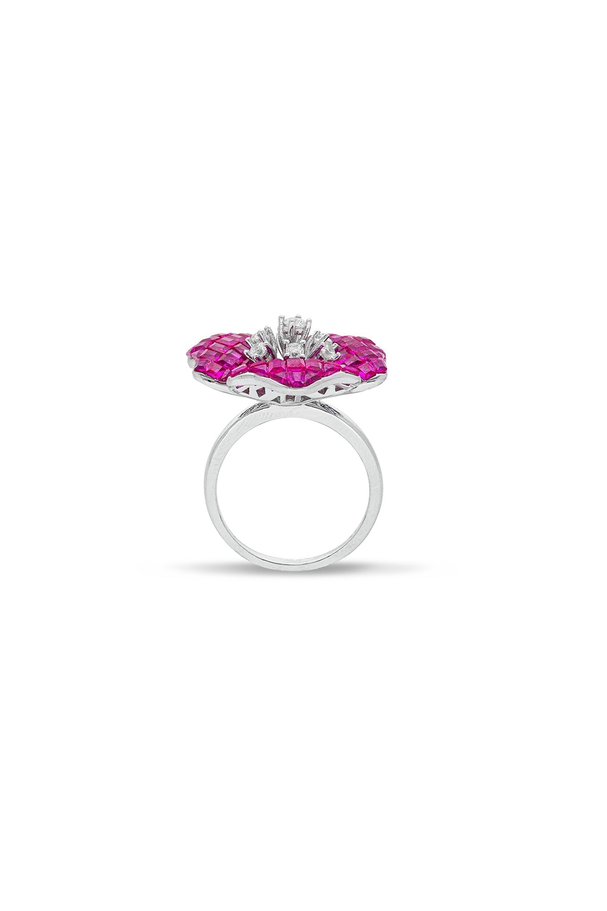 Mystical Petal Cascade Ring