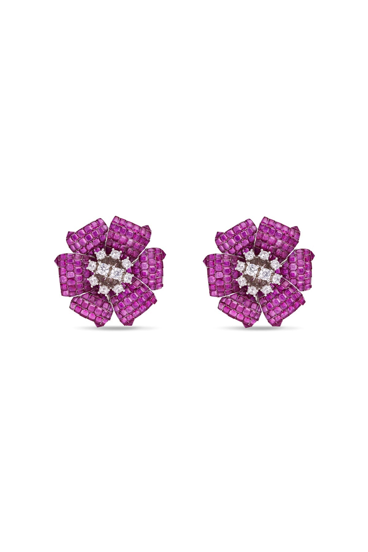 Mystical Petal Cascade Studs Earrings