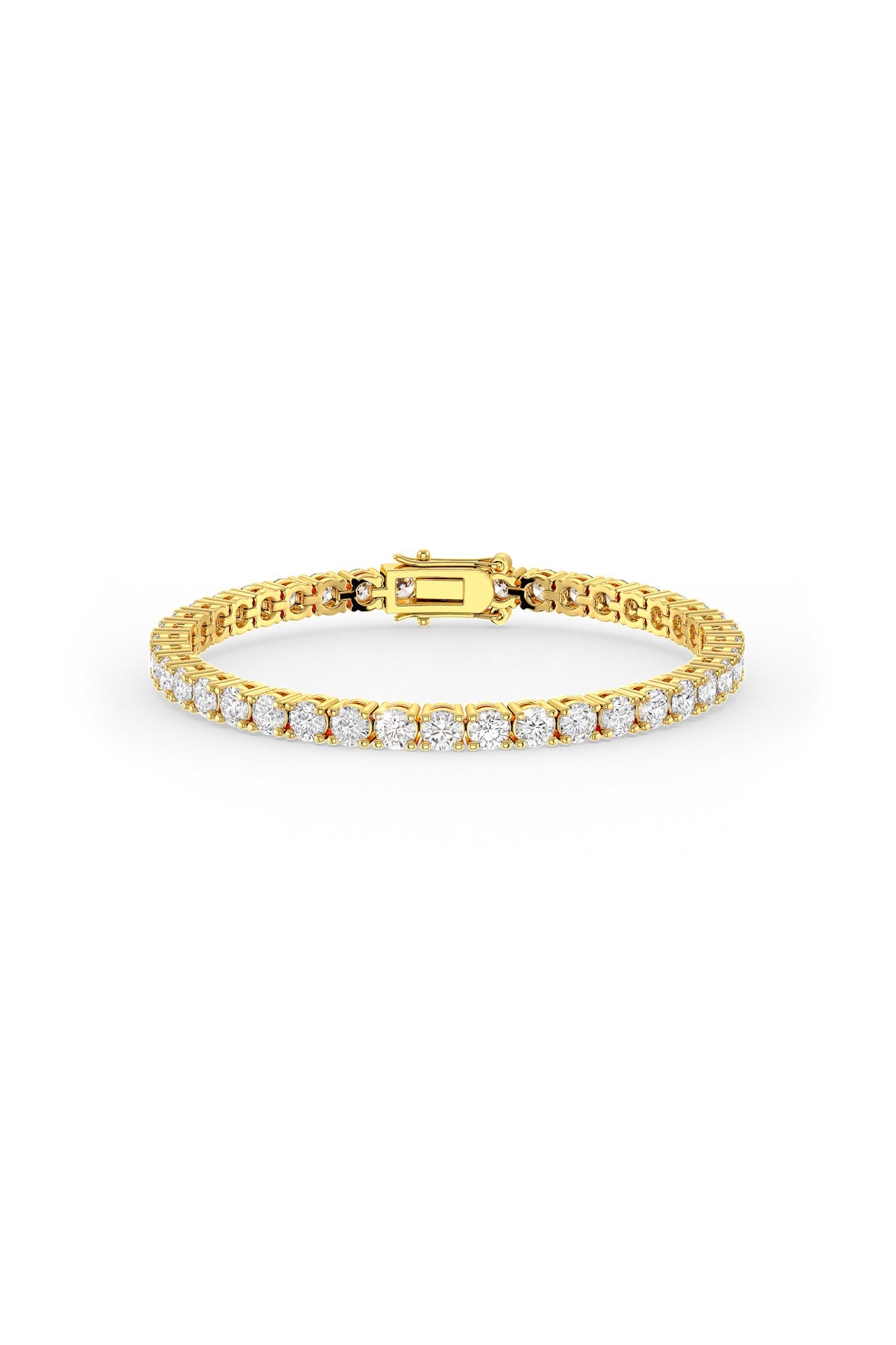 Brilliant Round Shaped Solitaire Tennis Bracelet