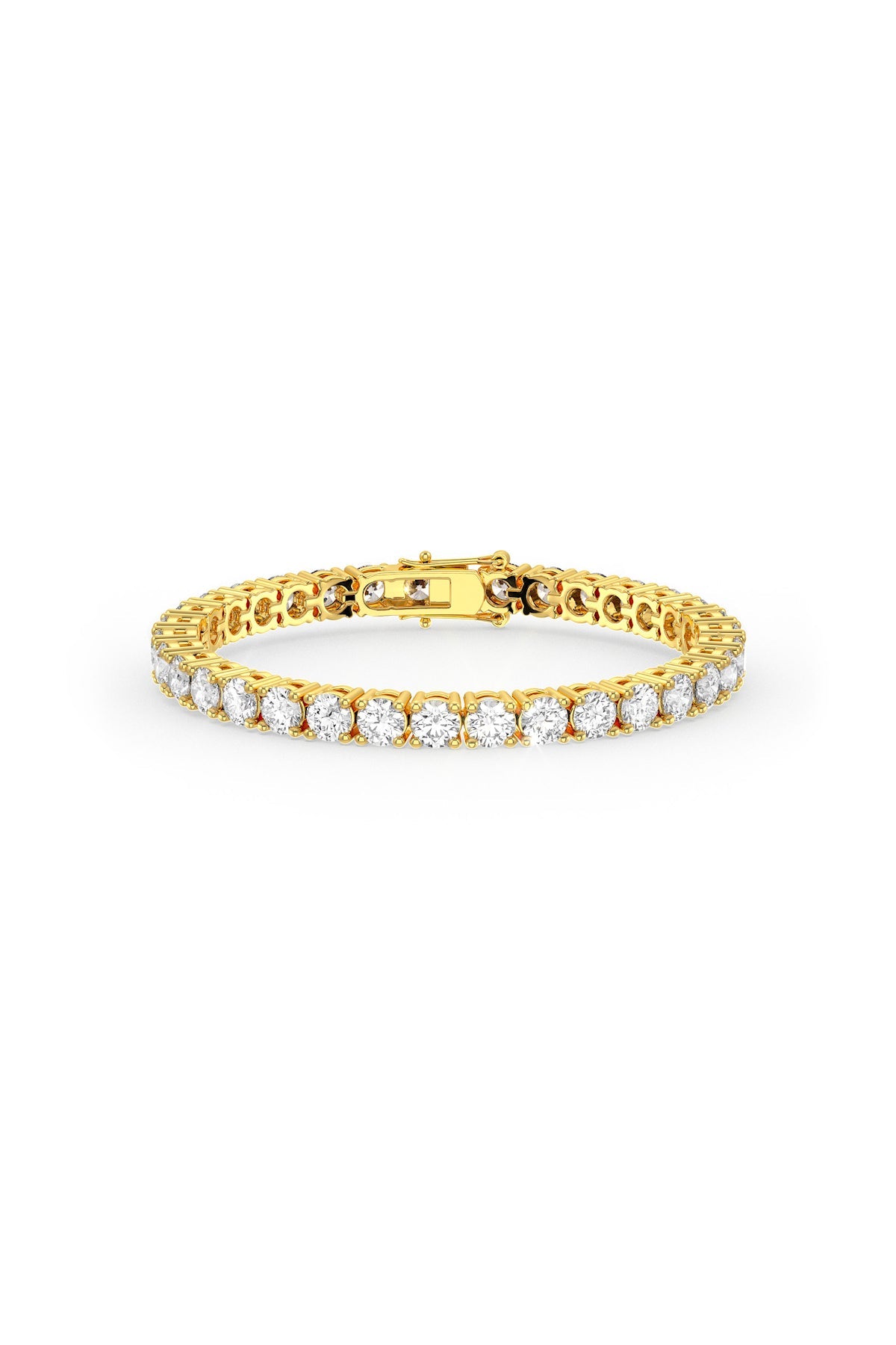 Brilliant Round Shaped Solitaire Tennis Bracelet