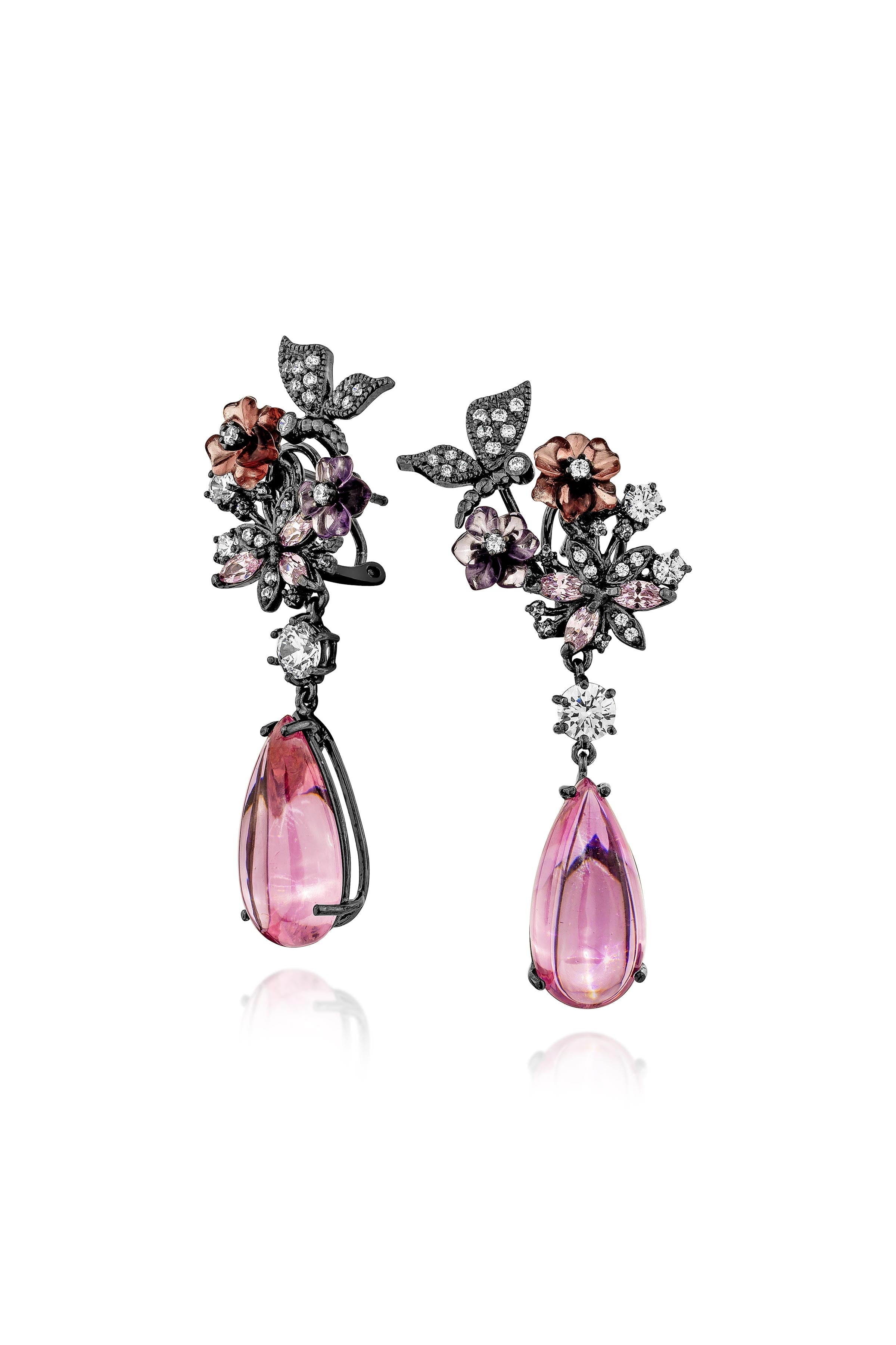 Victorian Bloom Drop Earrings