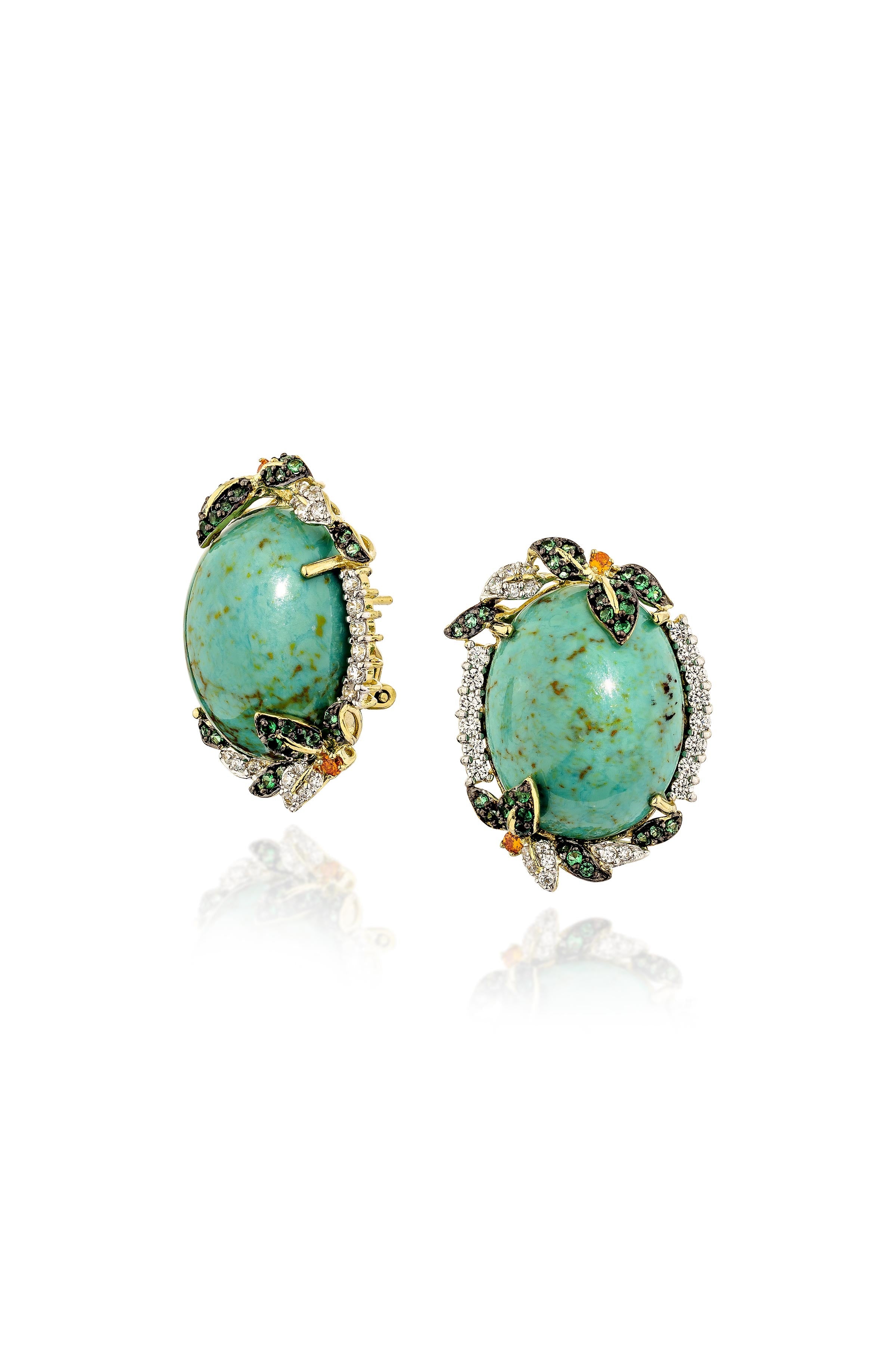 Turquoise Bloom Earrings