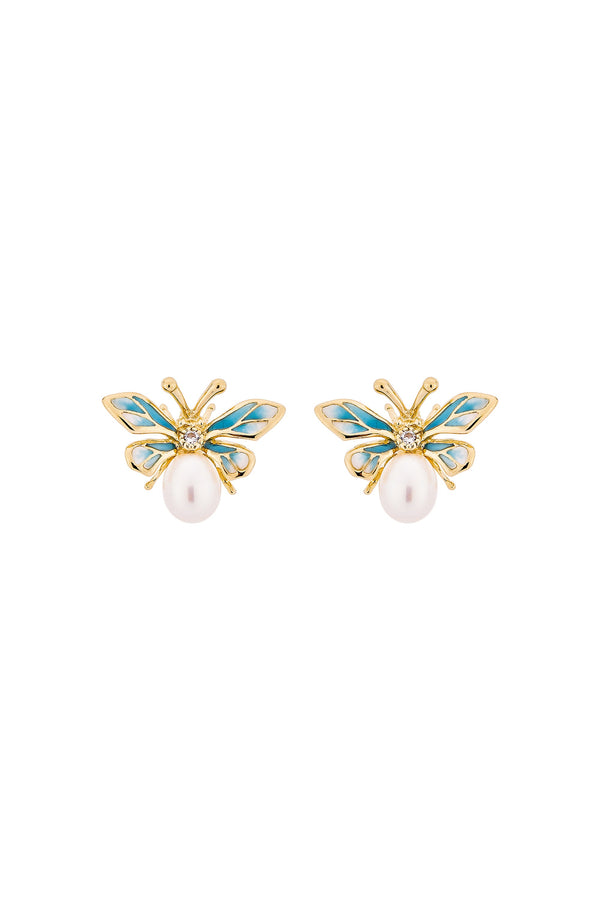 Mystic Butterfly Stud Earrings