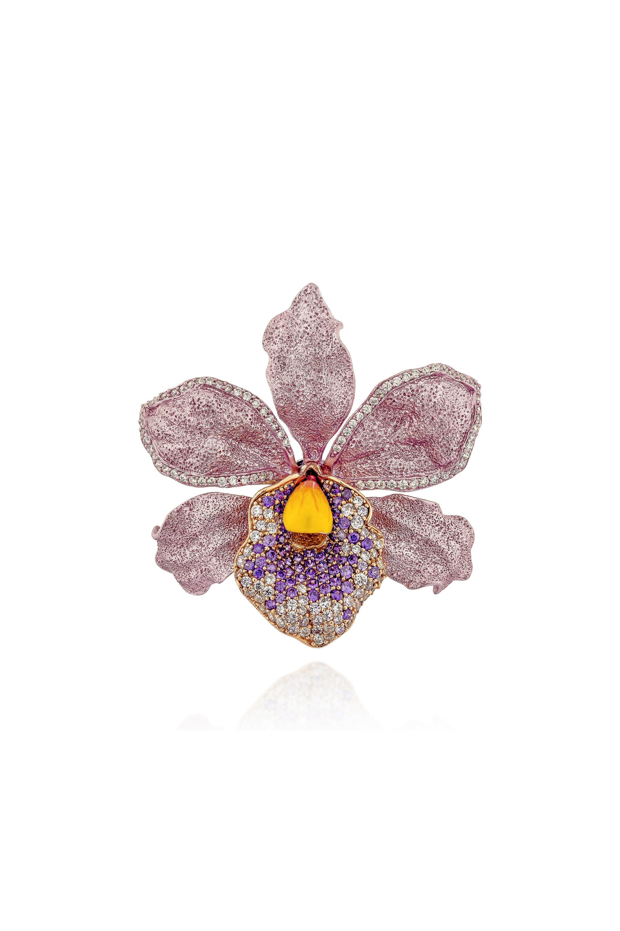 Orchid Whispers Brooch