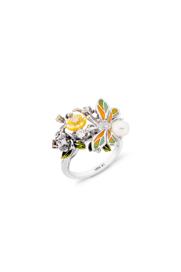 Wildflower Serenade Bloom Cocktail Ring 

