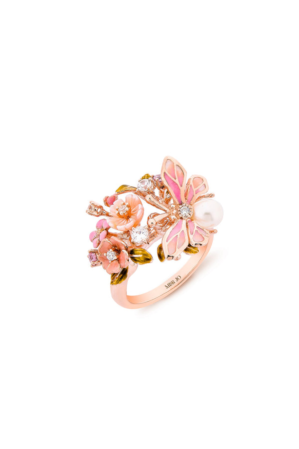 Wildflower Serenade Bloom Cocktail Ring 

