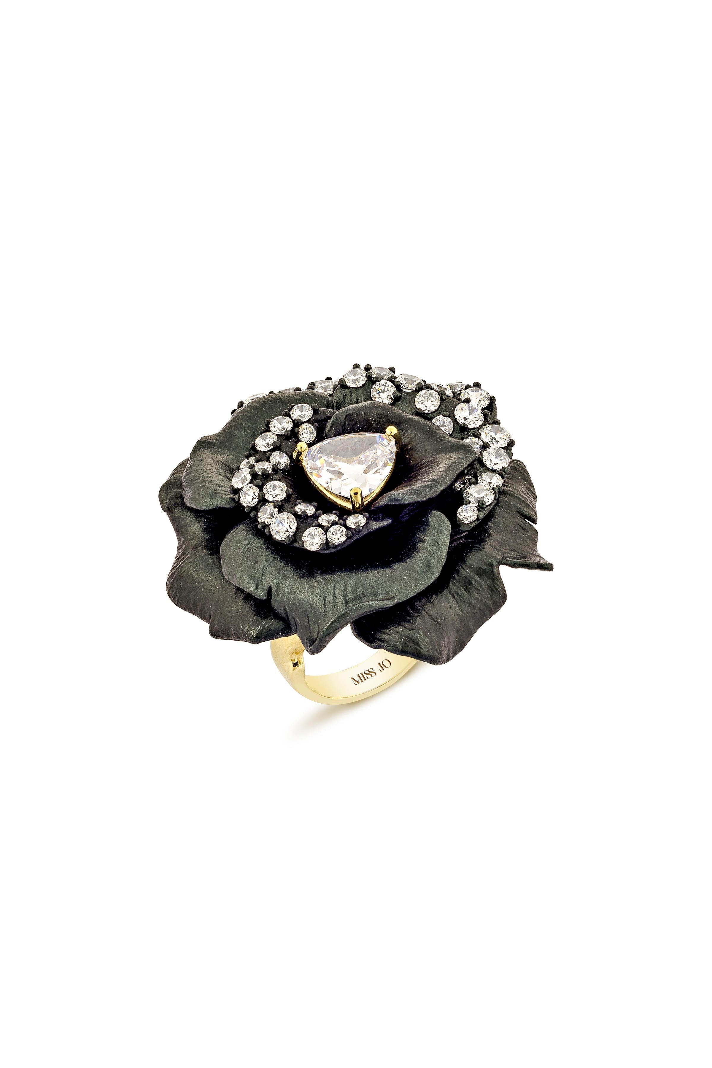 Vintage Rose Garden Cocktail Ring