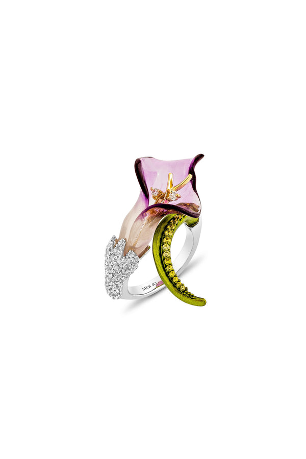 Twilight Lily Cocktail Ring