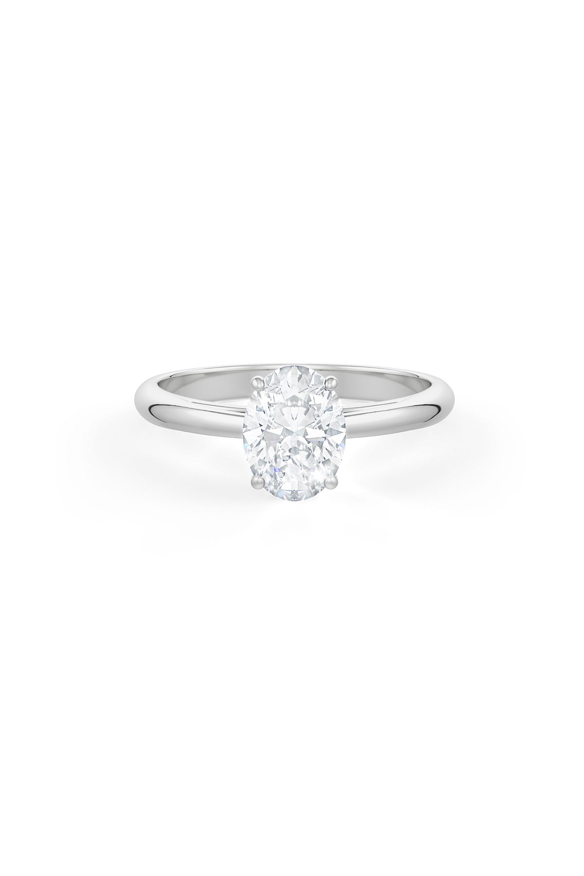 Oval Shaped 6x8mm Solitaire Engagement Ring