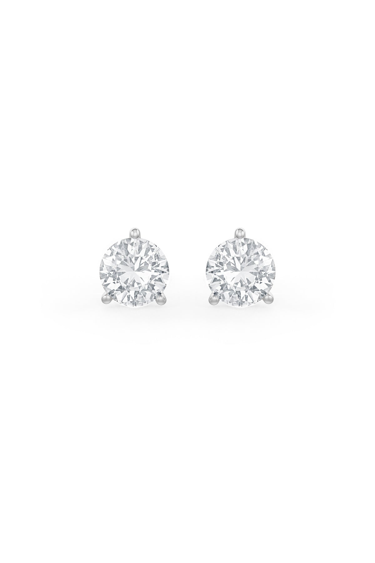 Brilliant Round Shaped 6mm Solitaire Stud Earrings