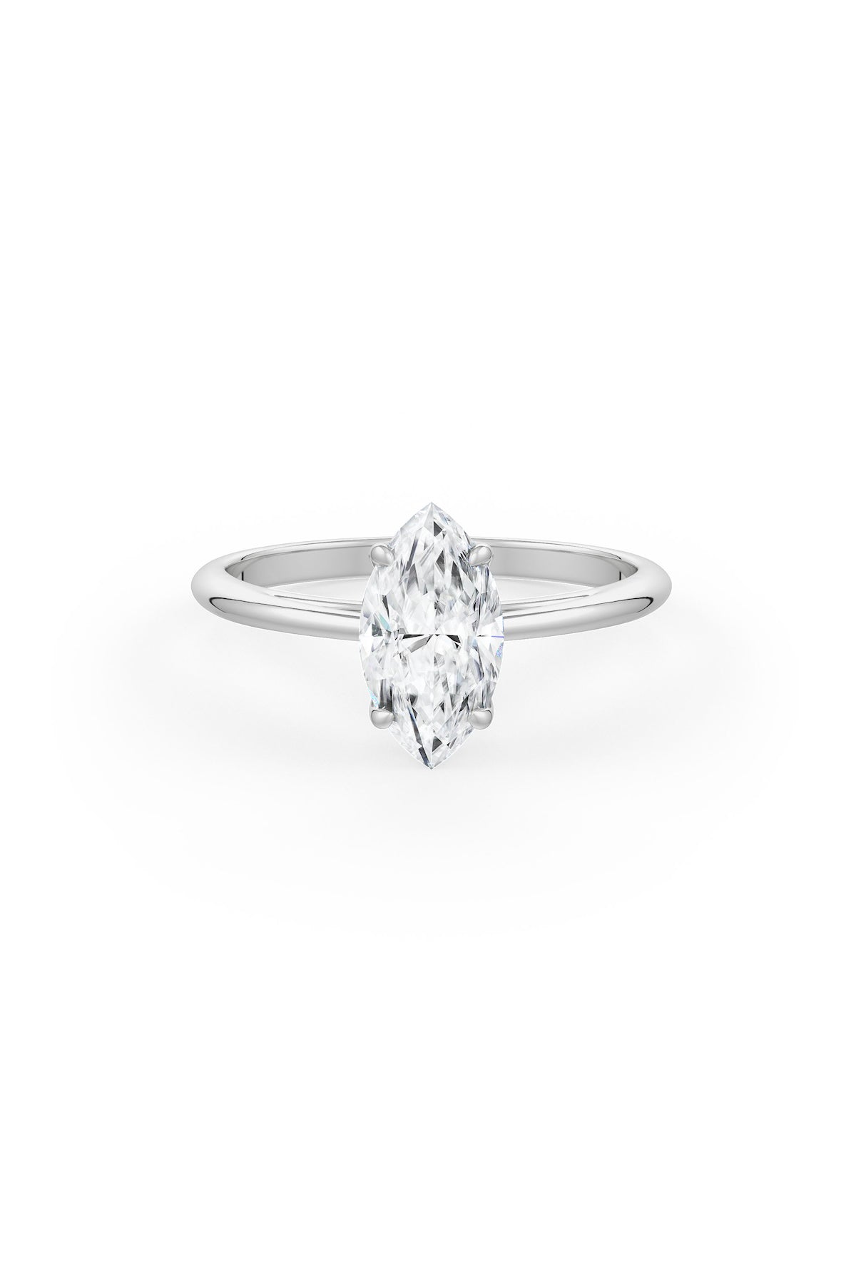 Marquise Cut 5x10mm Solitaire Engagement Ring