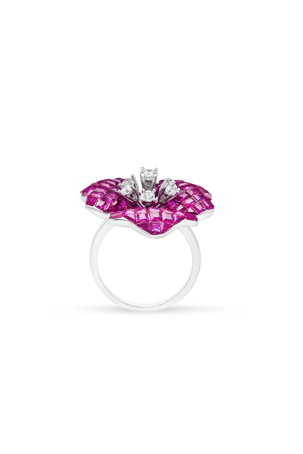 Ethereal Trillium Blossom Cocktail Ring
