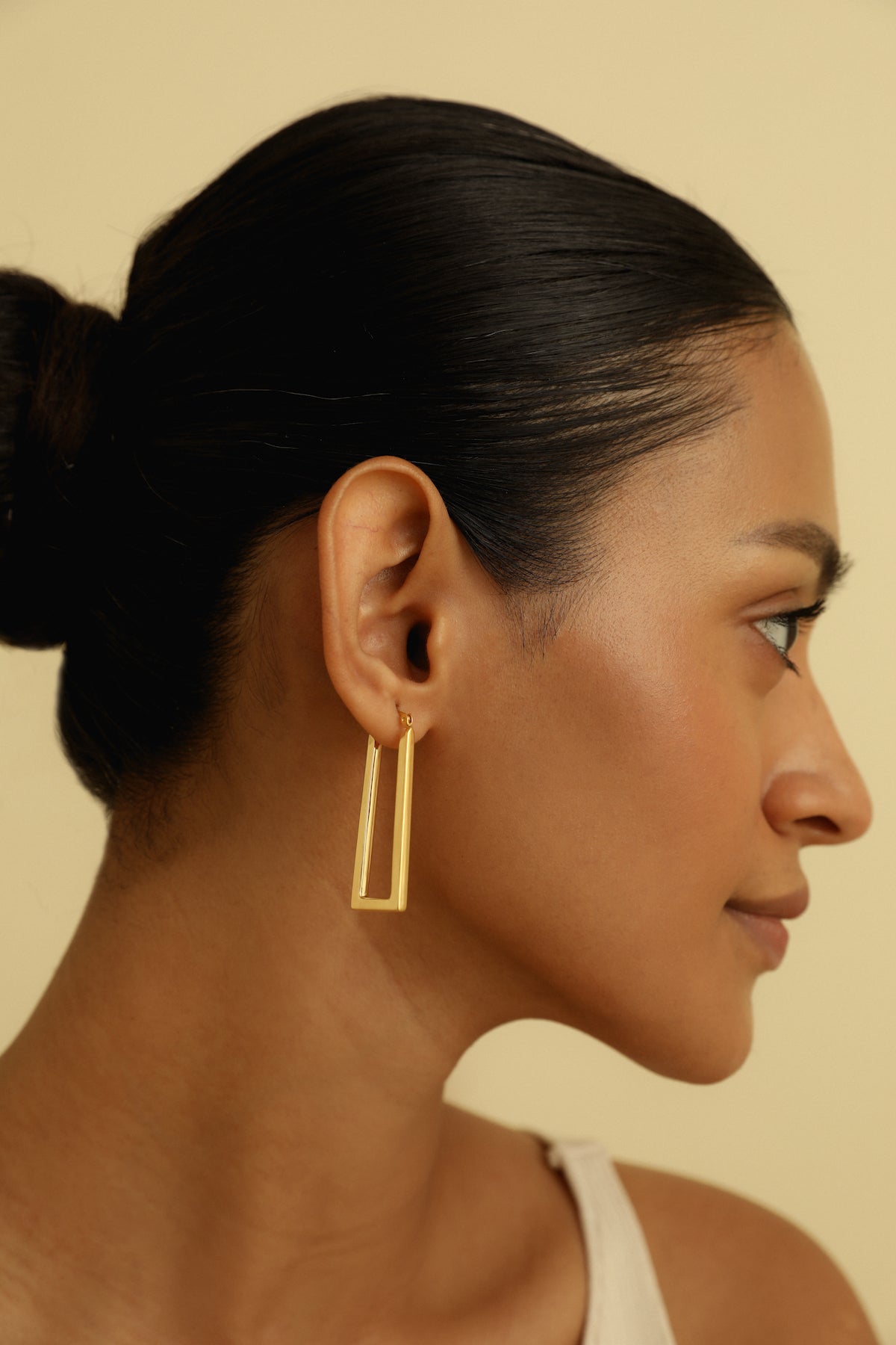 Geometric Gold Hoop Earrings