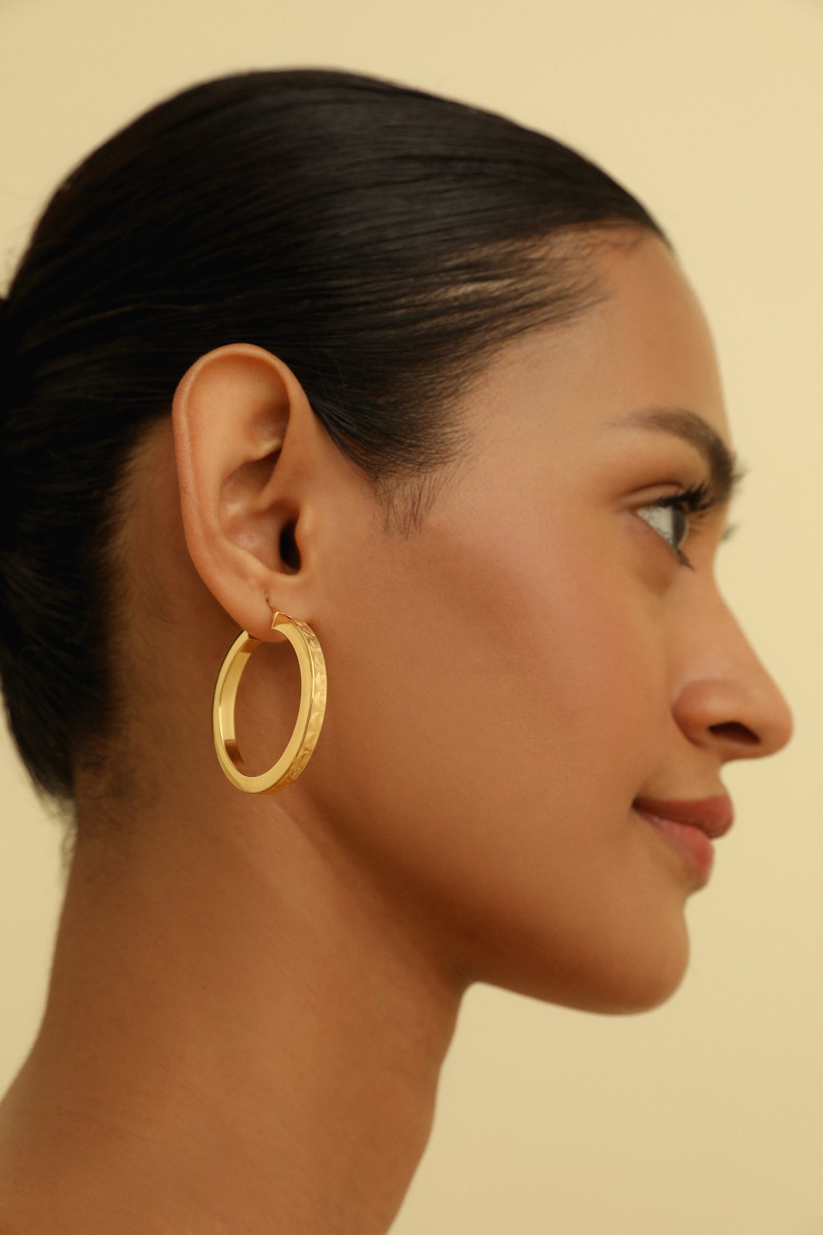 Mirage Textured Large Hoop Earrings