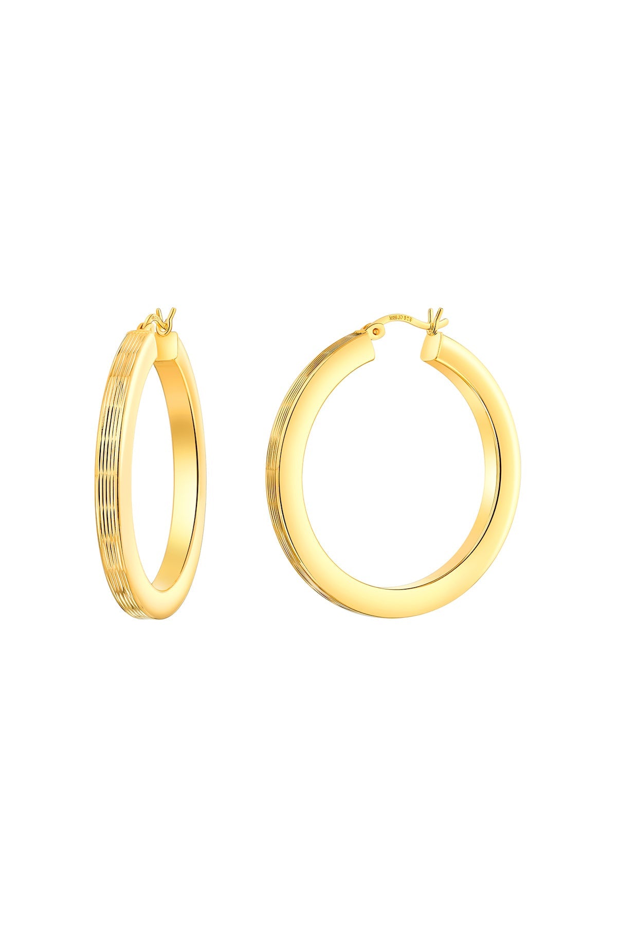 Golden Twilight Hoop Earrings