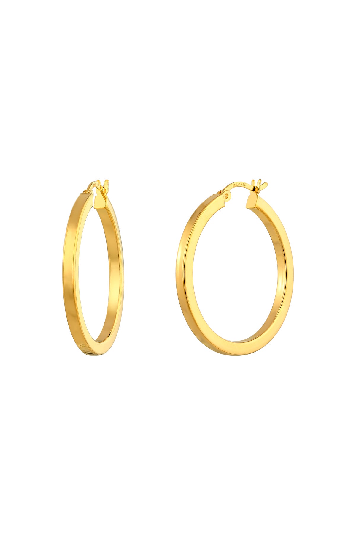 Aura Gold Hoop Earrings