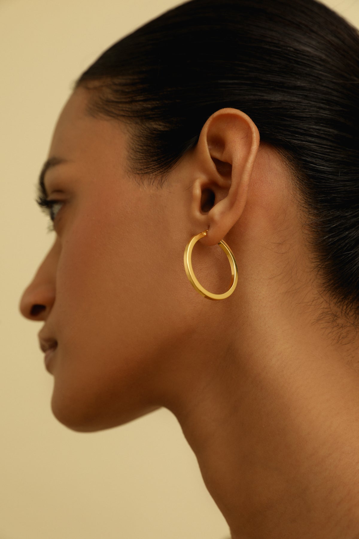 Aura Gold Hoop Earrings