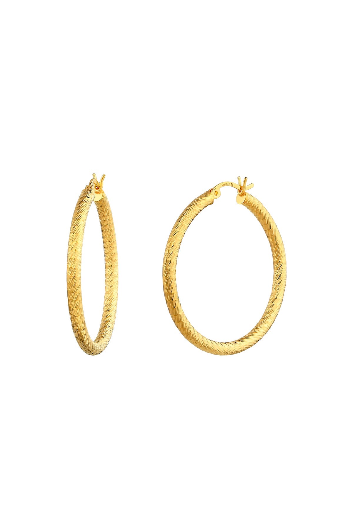 Bold Textured Statement Hoop Earrings