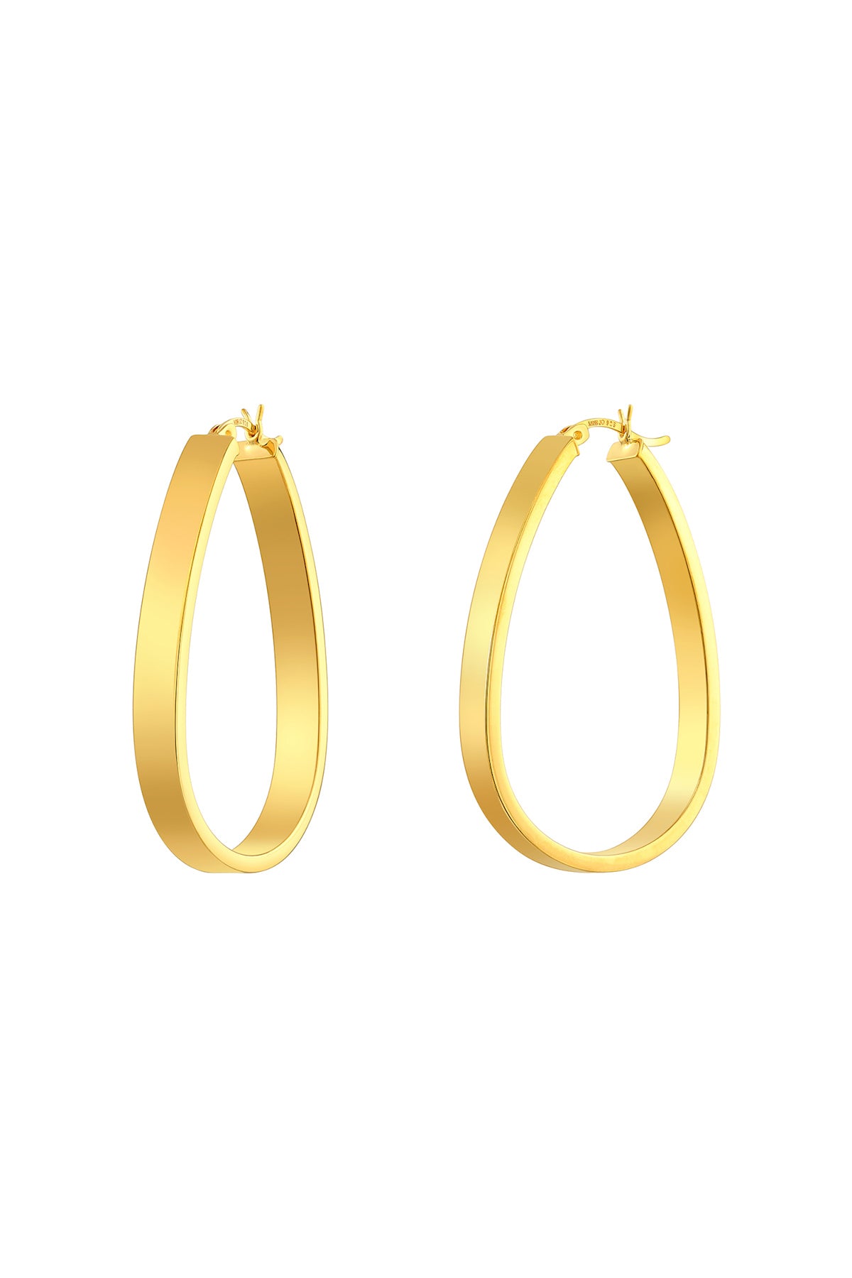 Luminous Gold Hoop Earrings