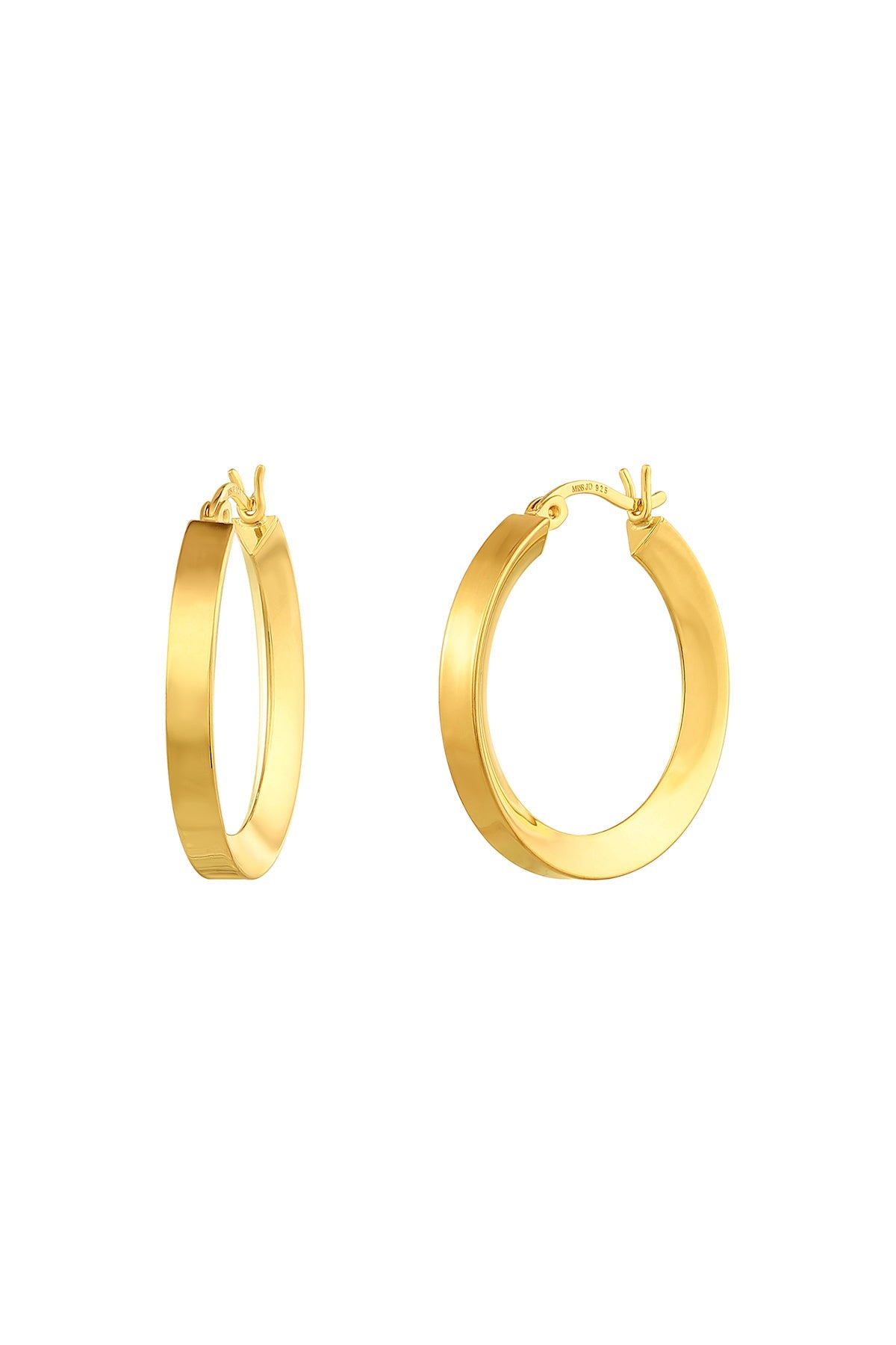 Golden Serenity Hoop Earrings