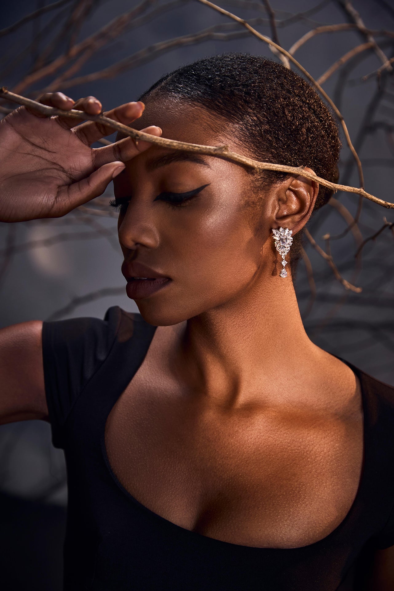 Ethereal Blossom Swirl Earrings