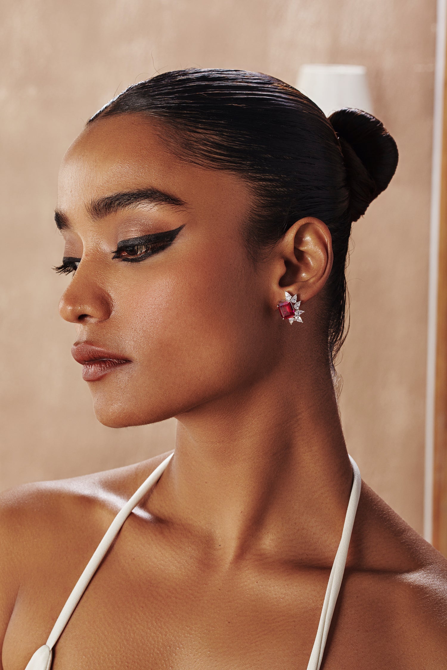 Ruby Bloom Statement Earrings