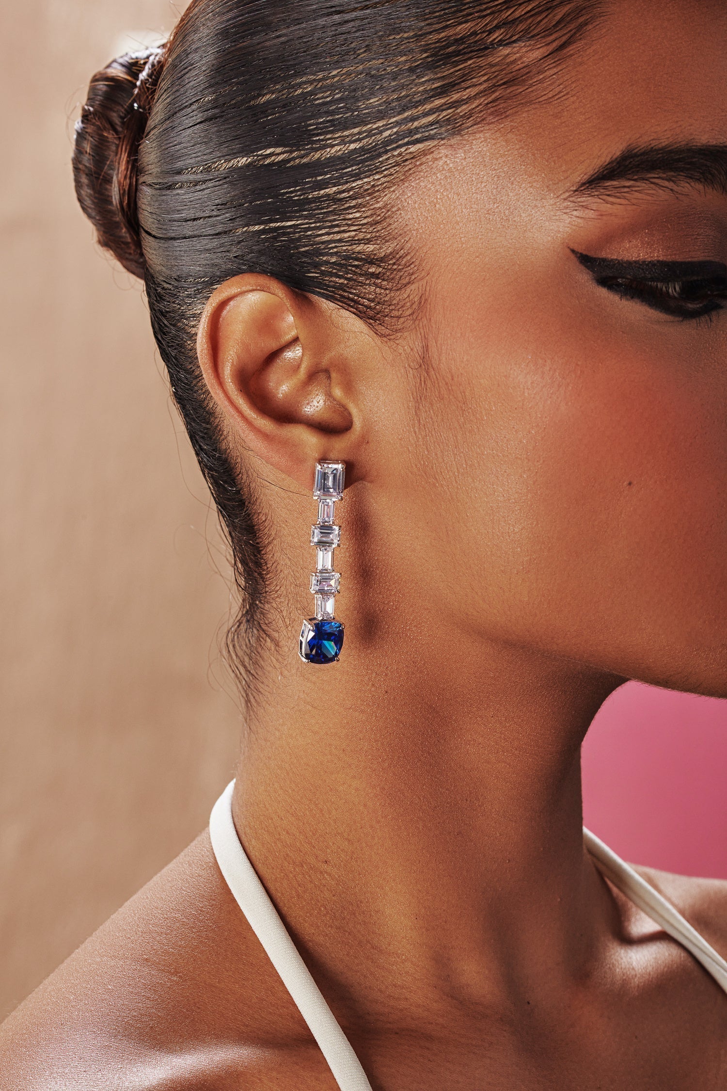 Serene Sapphire Dangler Earrings