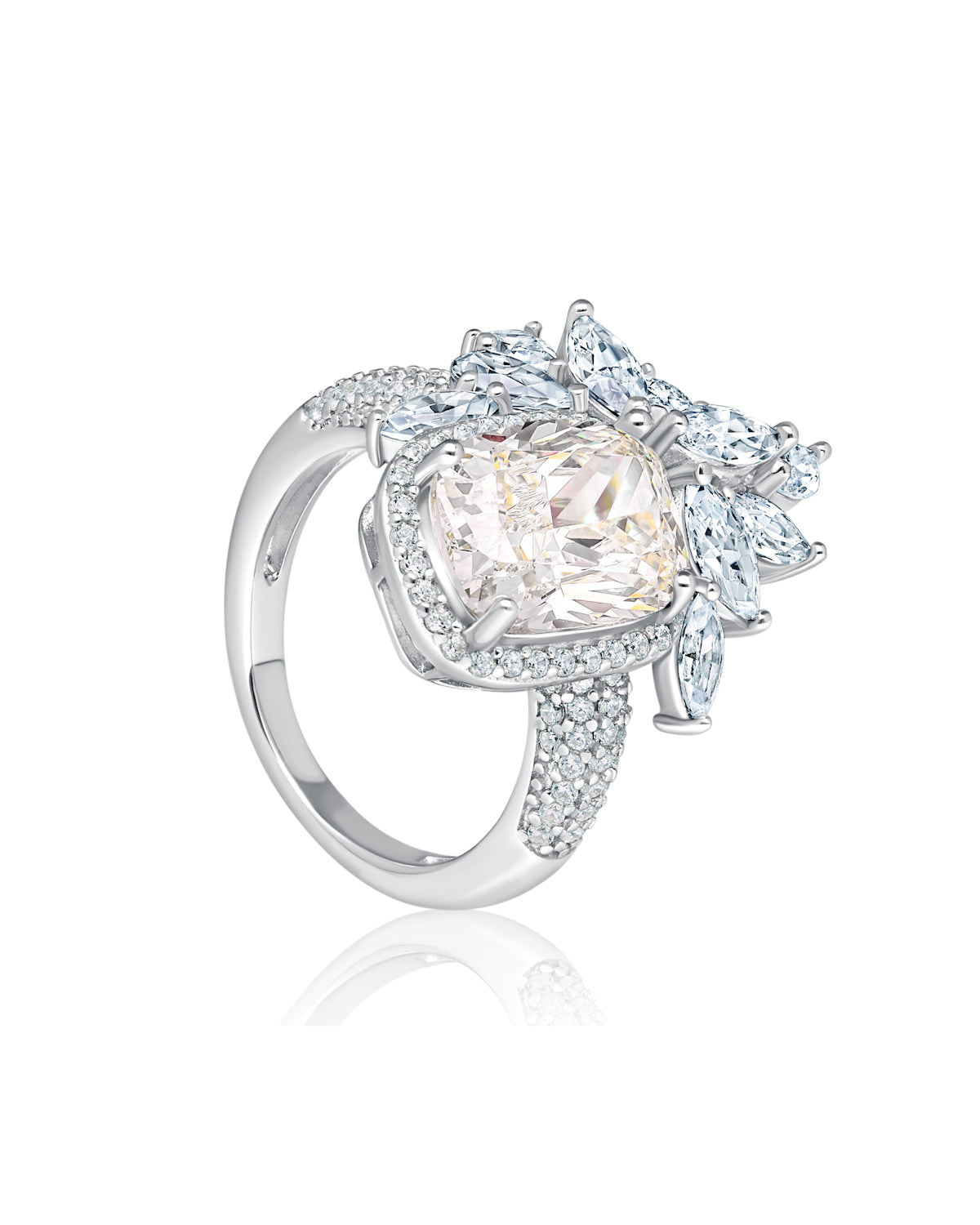 Mystical Bloom Engagement Ring