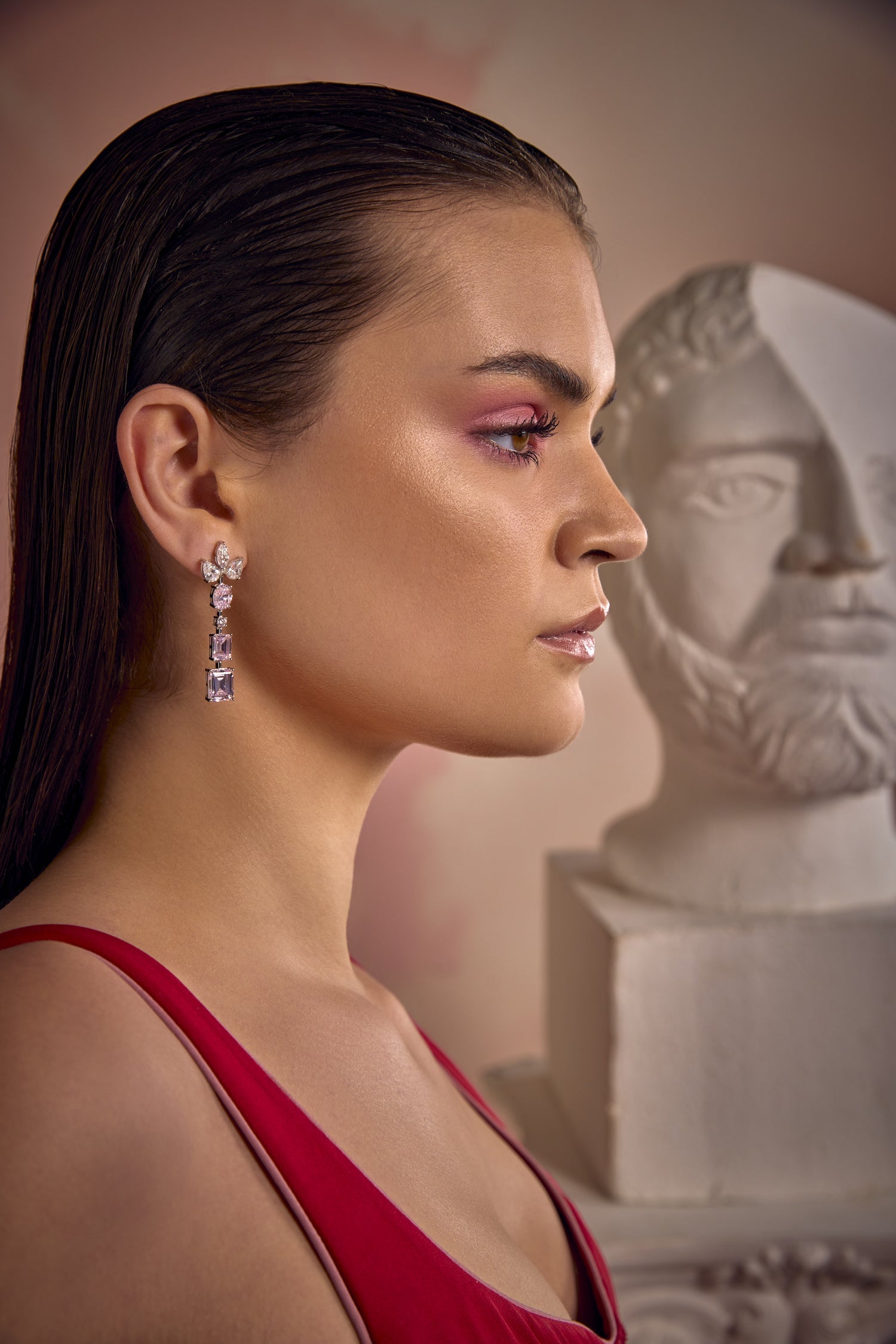 Cascading Petal Blossom Earrings