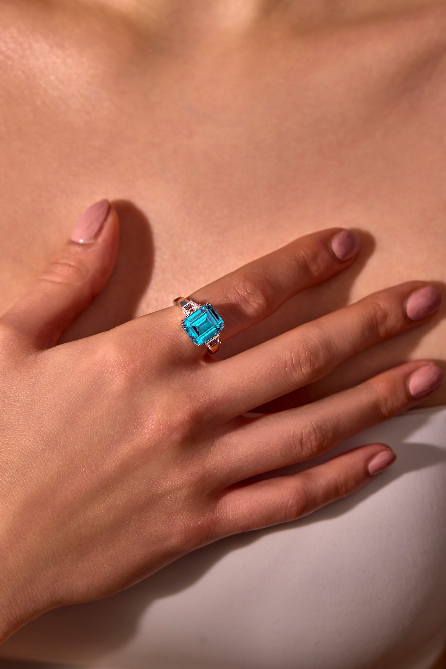 Aqua Radiance Ring