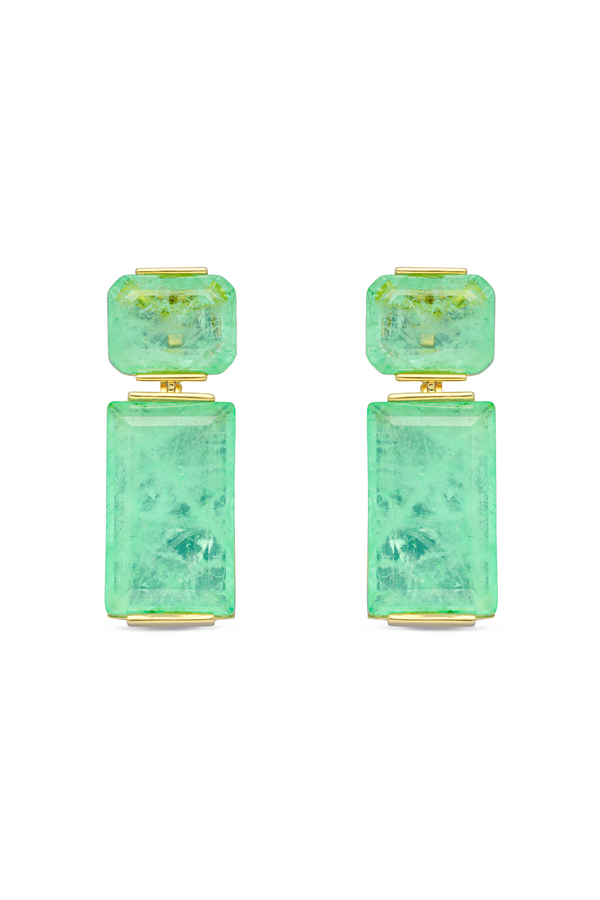 Geometric Prism Dangler Earrings