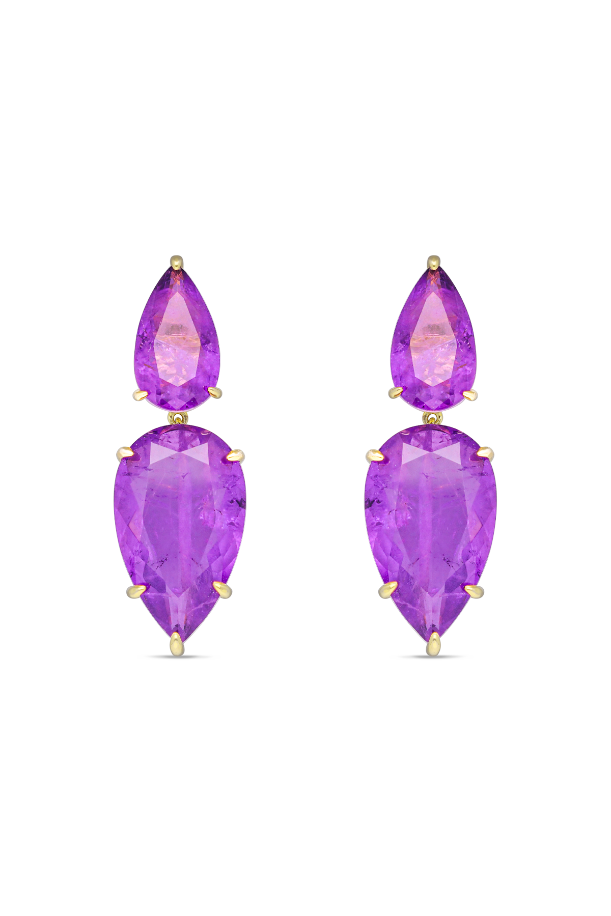 Amethyst Aurora Dangler Earrings