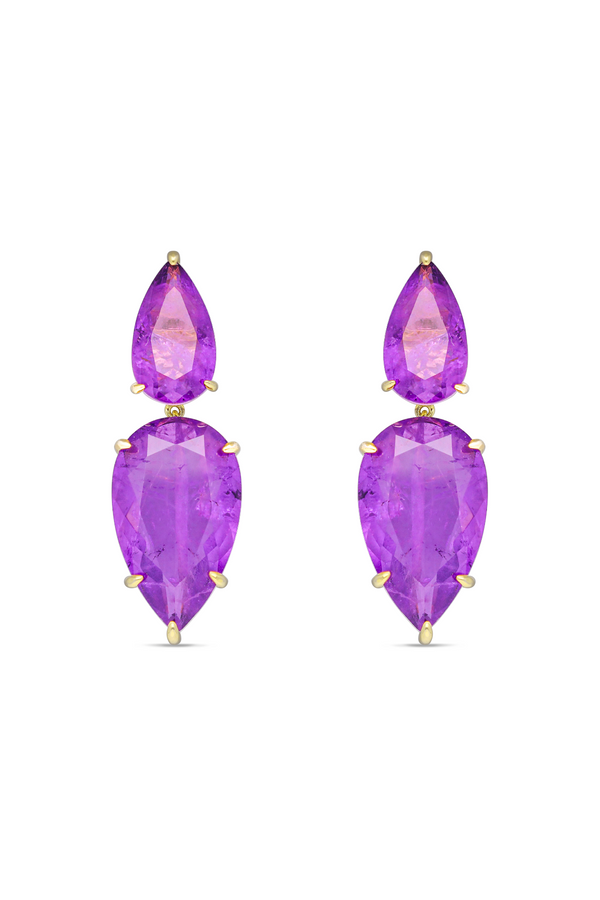 Amethyst Aurora Dangler Earrings