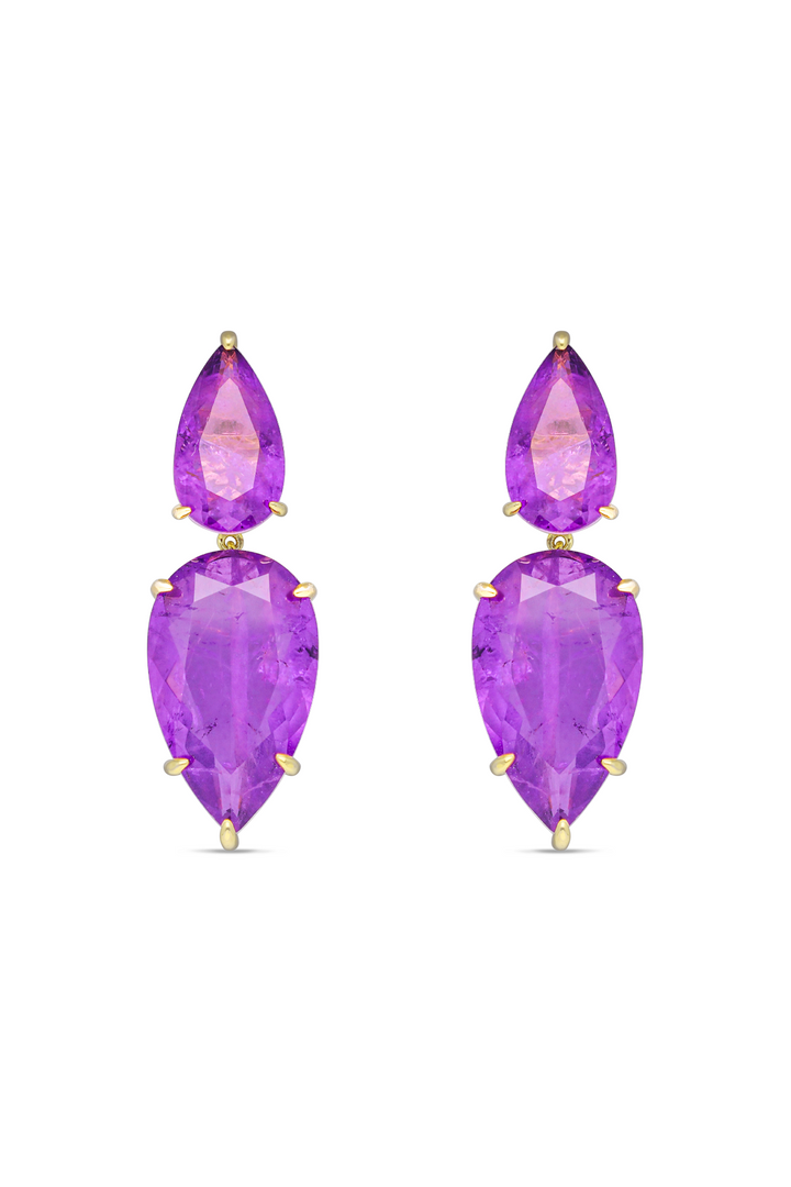 Amethyst Aurora Dangler Earrings