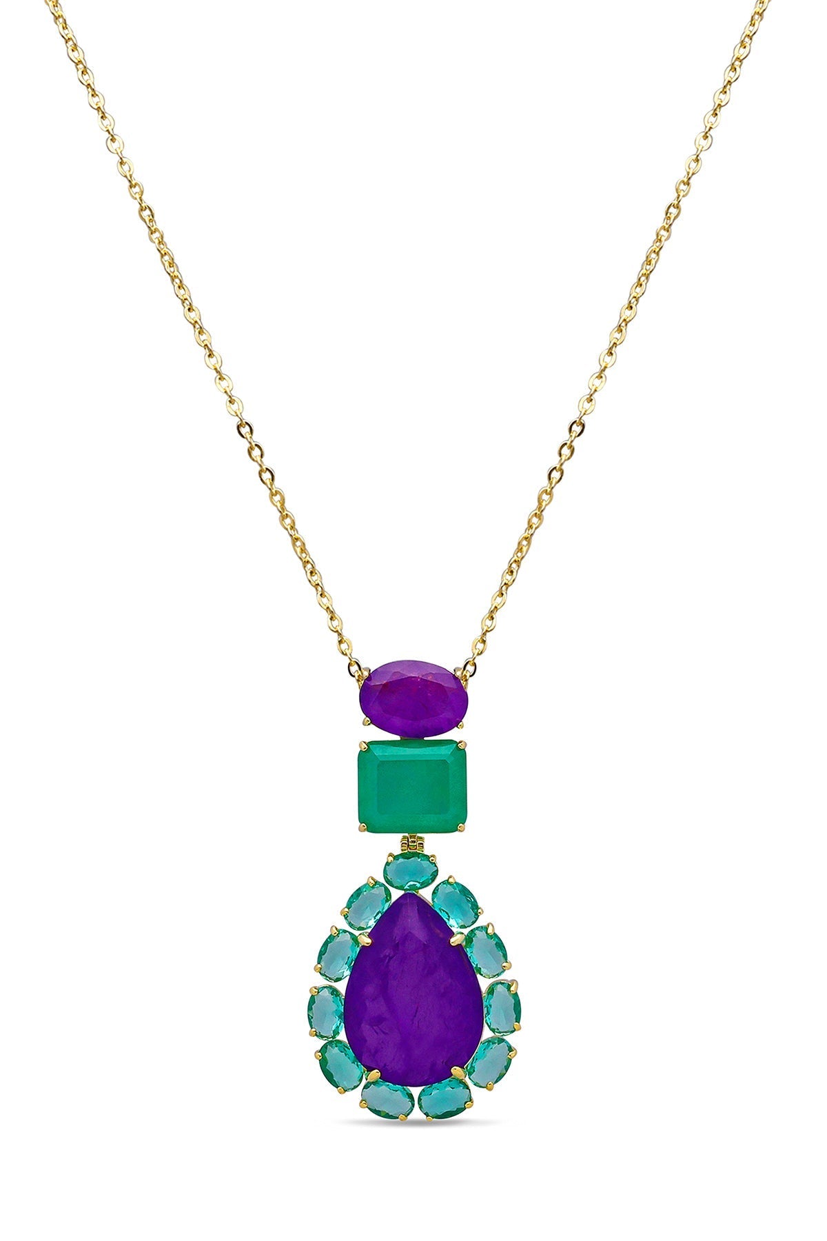 Peacock Paradise Pendant With Chain