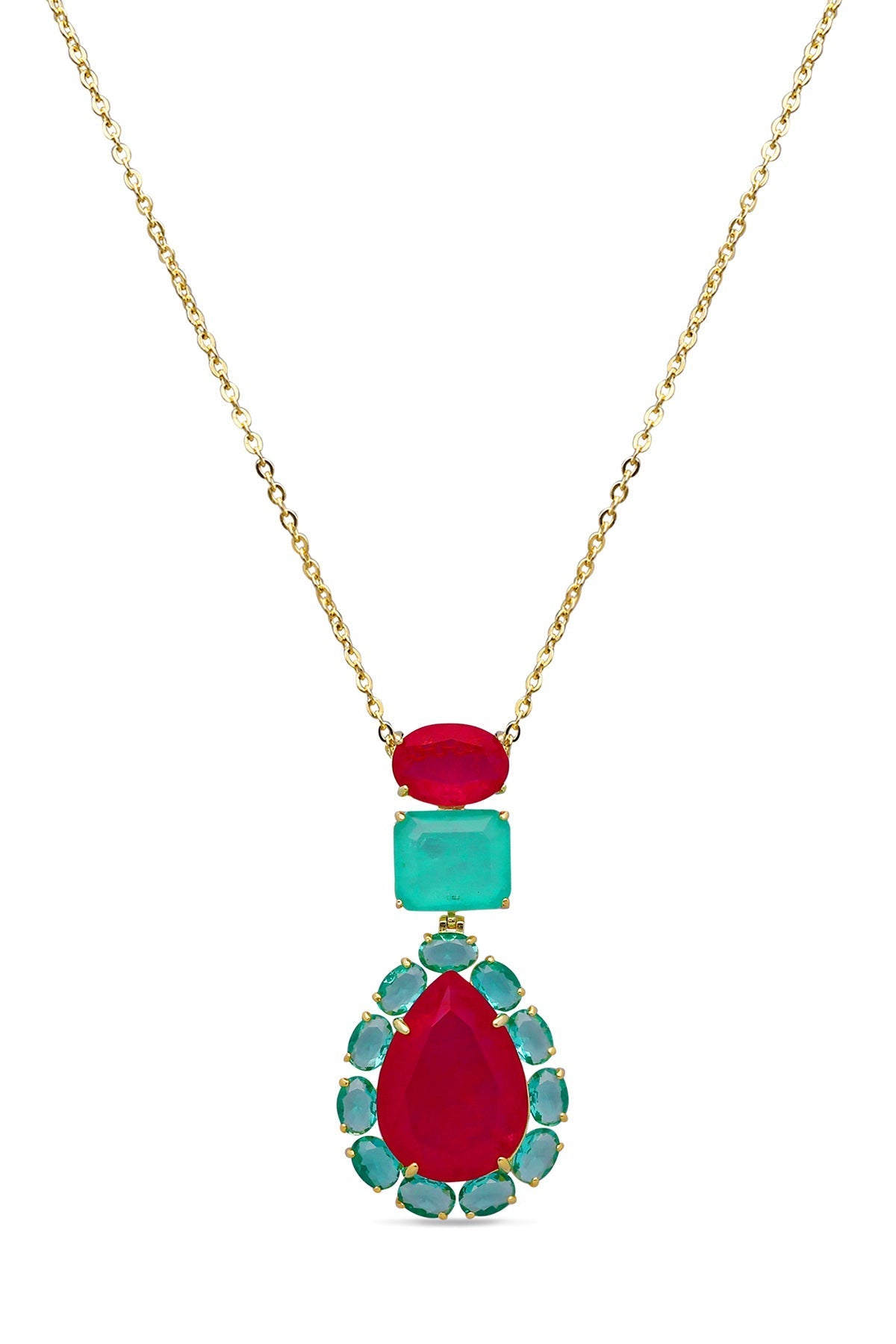 Peacock Paradise Pendant With Chain